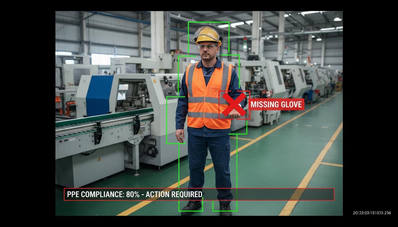 ตรวจจับ PPE & พฤติกรรมเสี่ยง